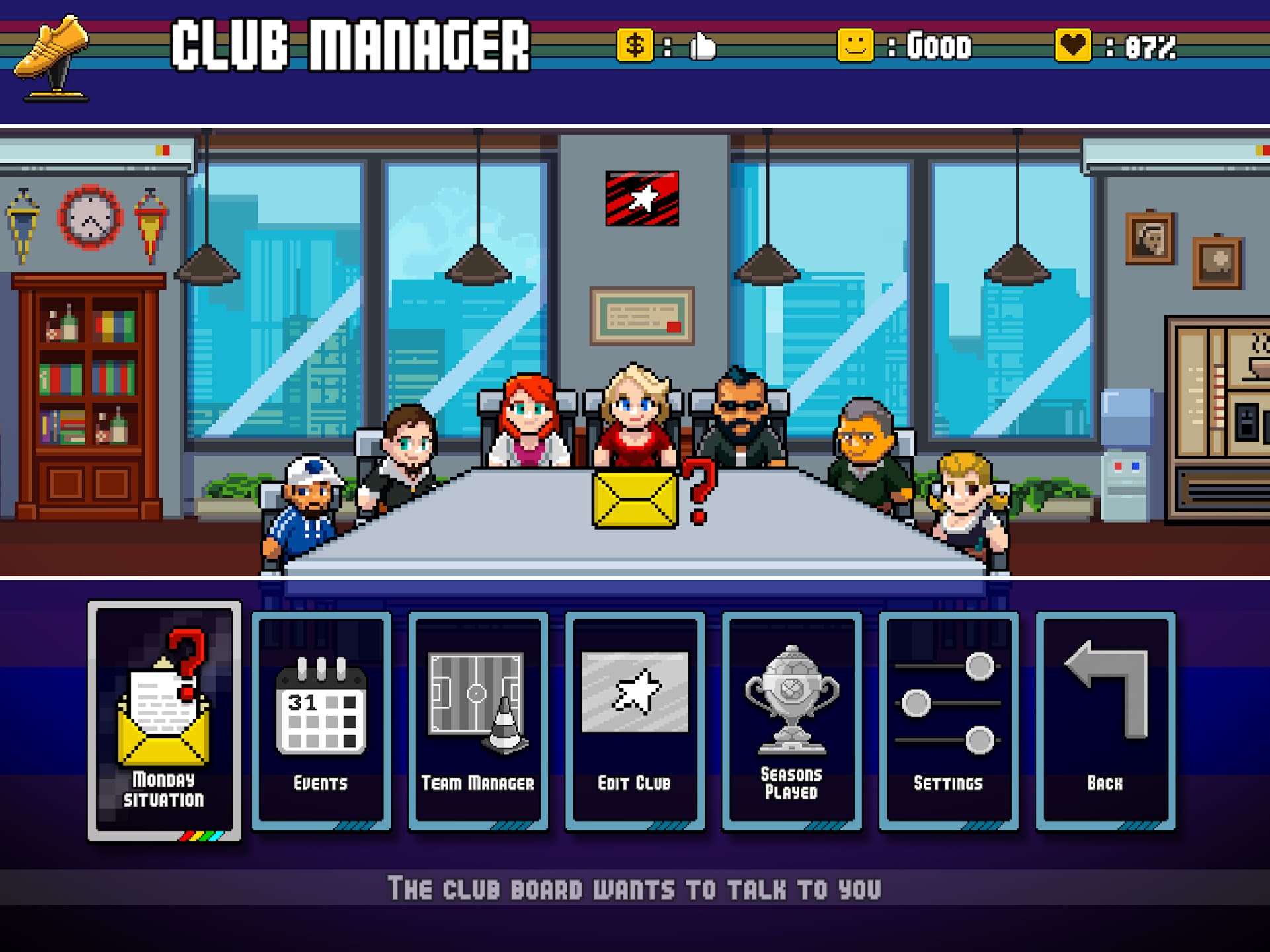 Pixel Cup Soccer - Ultimate — scena z meczu z efektem bramki i animacją gola
